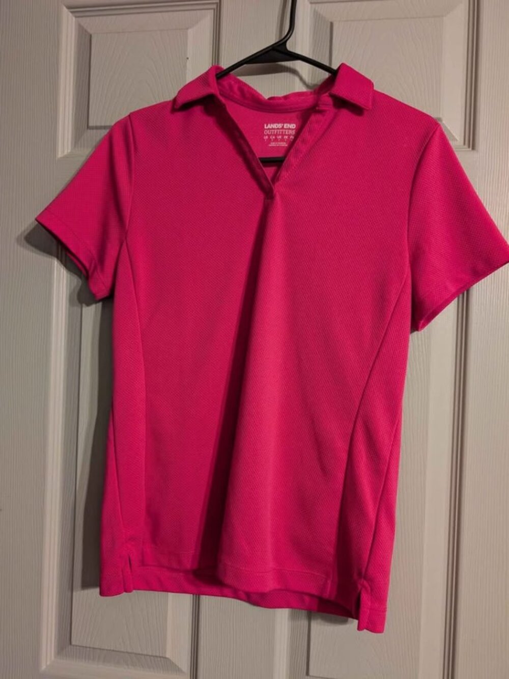 Lands end pink top size small